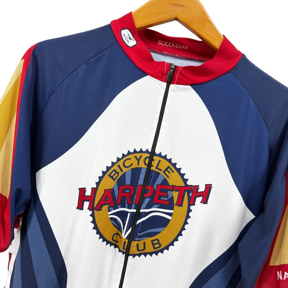 Sugoi Harpeth Bicycle Club Cycling Jersey Men 3XL Blue Full Zip Nashville